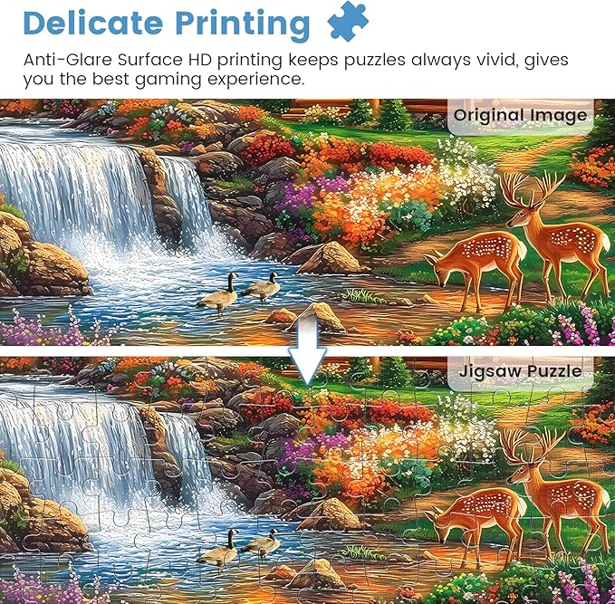 500 Pieces Puzzles for Adults,Alpine Serenity Jigsaw Puzzles,Fall Landscape Nature Puzzles 500 Pieces,Autumn Mountain Puzzle,Challenging Family Activity Great Gift Idea for Family Friends,20.5 X 15 in