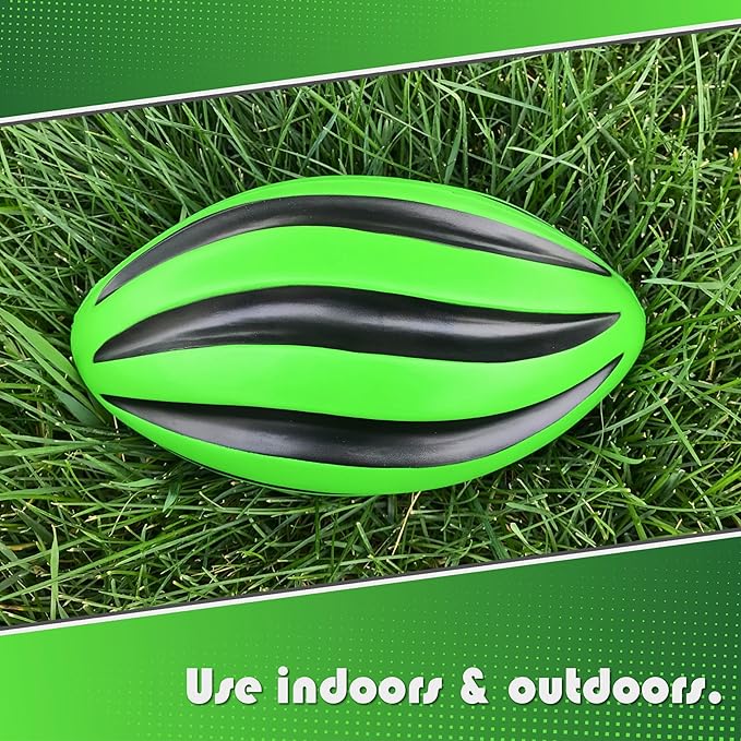 Spiral Foam Football - Soft Foam Football for Kids - 9 Inches - American Football - 1 Each