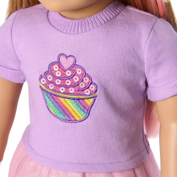 American Girl, Summer McKinny Girl of The Year 2025 Bake Sale Outfit for 18-inch Dolls, with a t-Shirt, Skirt, Headband and Shoes, Ages 6+