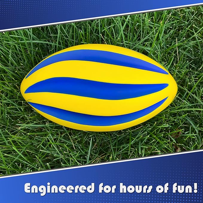 Spiral Foam Football - Soft Foam Football for Kids - 9 Inches - American Football - 1 Each