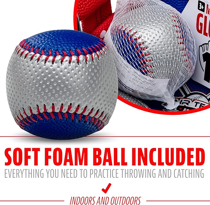 Franklin Sports Air Tech Foam Baseball Glove and Ball Set