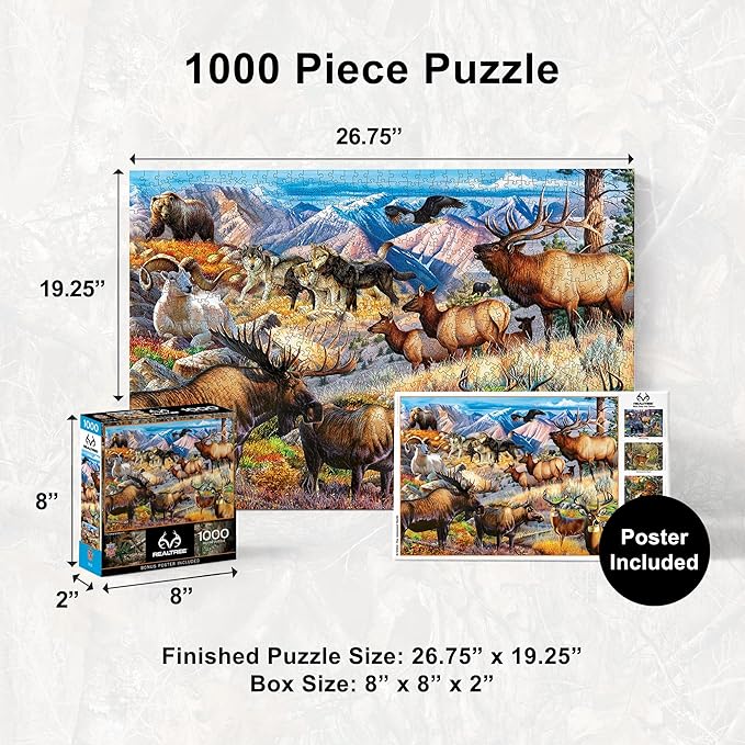 MasterPieces 1000 Piece Jigsaw Puzzle for Adults, Family, Or Youth - The Untamed North - 19.25"x26.75"