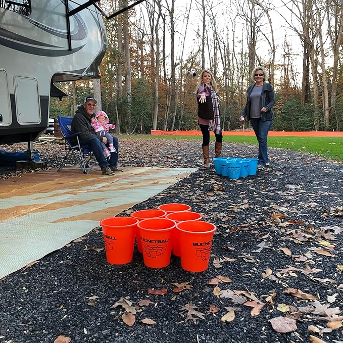 BucketBall | Original, Largest & Most Durable Brand | Supports USA Jobs | Ultimate Outdoor & Tailgate Game | Perfect for Beach, Pool, Lawn, Yard, Camping