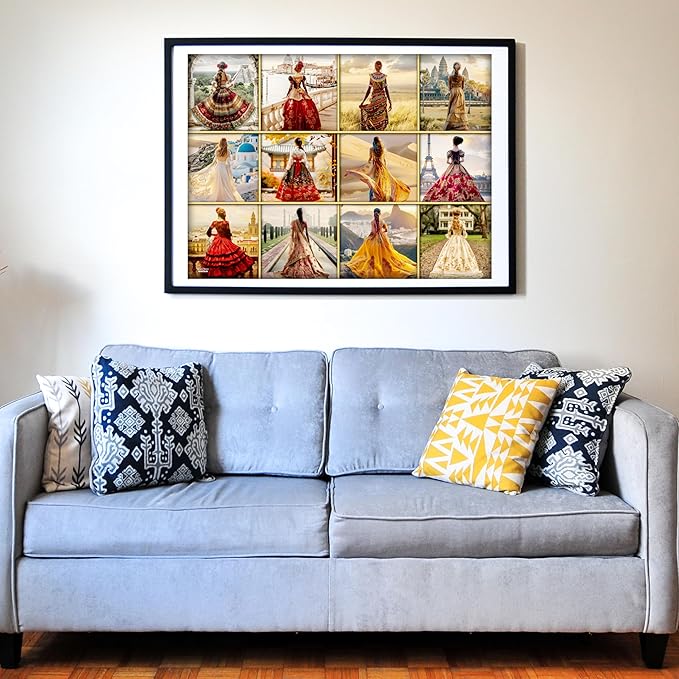 Think2Master Beautiful Dresses from Around The World 500 Pieces Very Large Pieces Jigsaw Puzzle for 13+ Adults & Seniors. Elegant Dresses Vibrant Colors, Cultural Art Size: 26.8” X 18.9”