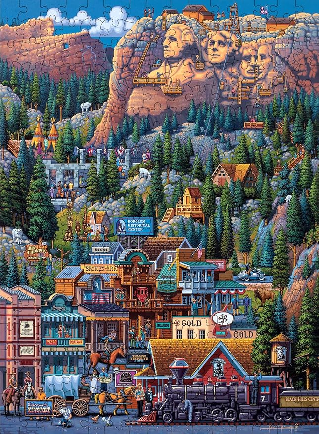 Buffalo Games - Eric Dowdle - 4 X 1 Multipack - Dowdle 4 in 1 Multipack - Multipack Jigsaw Puzzles for Adults - Challenging Puzzle Perfect for Game Nights - Finished Size Varies