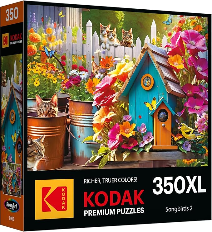 RoseArt - Kodak Premium - Songbirds 2-350 Piece Jigsaw Puzzle for Adults