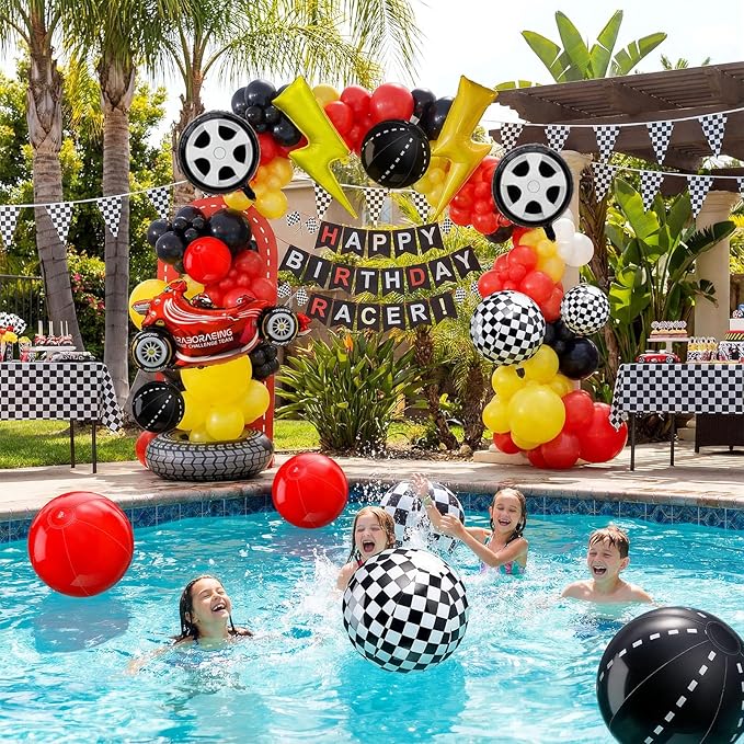 Sotiff 12 Pack Inflatable Beach Balls Bulk 12" Inflatable Pool Balls Bulk for Summer Beach Swimming Pool Birthday Party Gifts Supplies Decoration