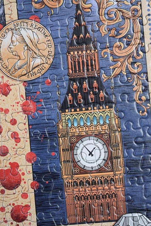 Gibsons Book Club Sherlock Holmes 1000 Piece Puzzle – Made in America – British Literature Detective Puzzle for Adults & Teens – Premium 100% Recycled Board