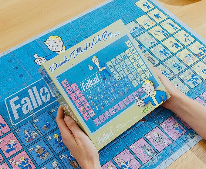 Fallout Periodic Table of Vault Boy 1000-Piece Jigsaw Puzzle for Adults | 28 x 20 Inches