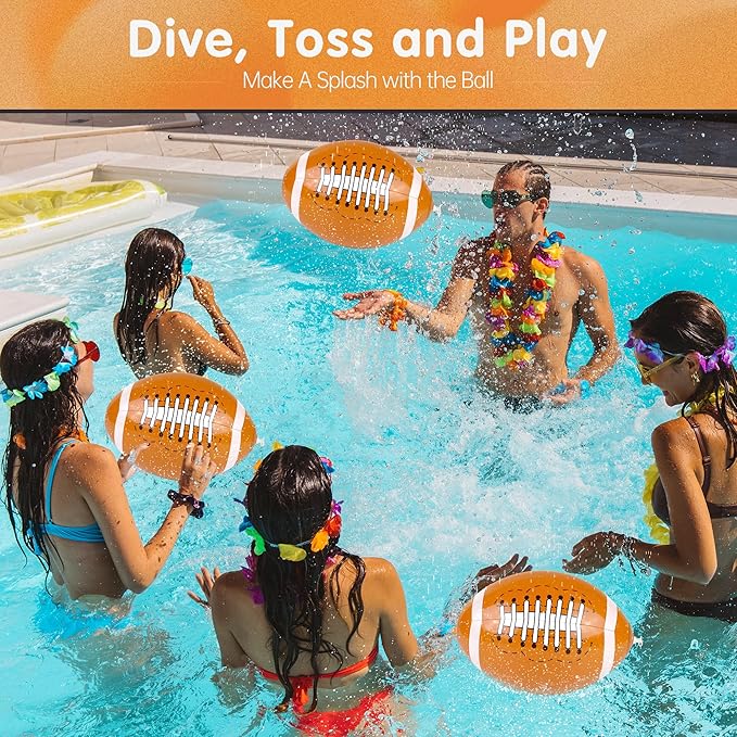 Fovths 12 Pieces Inflatable Beach Balls 11 Inch Blow Up Party Supplies Swimming Pool Toys for Summer Water Games Birthday Sports Theme Party Favors