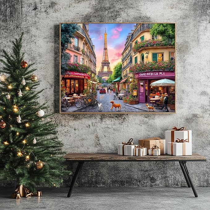 Charming Paris - 500 Piece Jigsaw Puzzle for Adults - Challenging Puzzle Perfect for Game Nights - Finished Size is 20.5 x 15 -Gift for Christmas, Anniversary, Birthday,Family