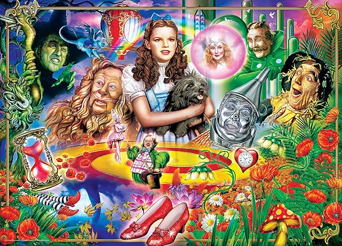 MasterPieces 1000 Piece Jigsaw Puzzle - Wizard Dorothy's Magical Land of Oz - Fun for Adults, Family, Or Youth - 19.25"x26.75"
