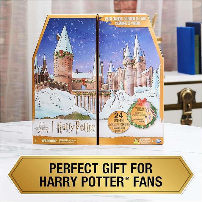Wizarding World Harry Potter, Magical Minis Advent Calendar 2023 with 24 Gifts, Surprise Toys Christmas Countdown Calendar, Kids Toys for Ages 6 & up