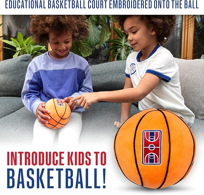 Franklin Sports MyFirst Soft Plush Sports Balls - Stuffed Plush Toy Basketball, Baseball + Football for Kids - NBA, MLB + NFL Indoor Soft Sports Balls - Fun Kids Toys + Room Decorations