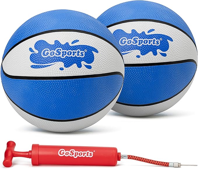 GoSports Water Basketballs 2 Pack - Choose Between Size 3 and Size 6, Great for Swimming Pool Basketball Hoops