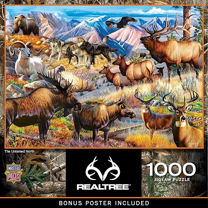 MasterPieces 1000 Piece Jigsaw Puzzle for Adults, Family, Or Youth - The Untamed North - 19.25"x26.75"