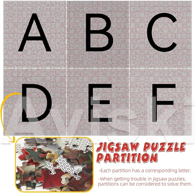 Christmas Jigsaw with 1:1 Reference Poster, 27.5 x 19.7 inches, Holiday Puzzles for Adults and Kids - 1000 Pieces Puzzles, Educational Games Gift for Elders Children Family, Friends (Fireplace)
