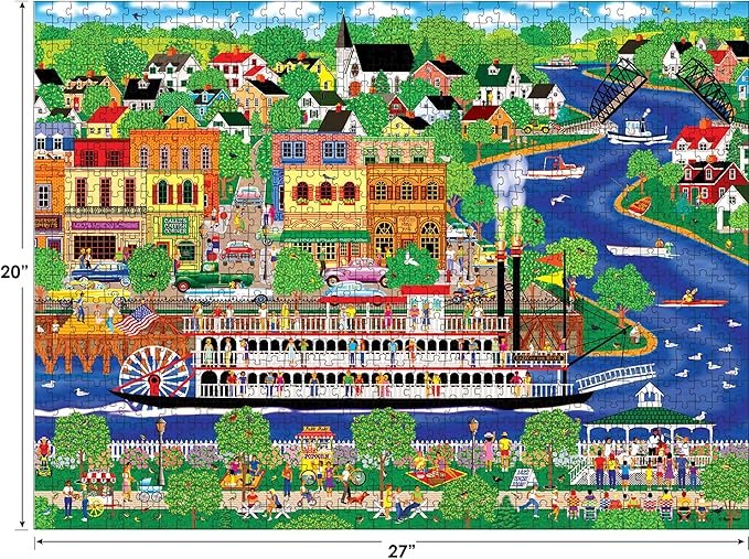 RoseArt - Home Country - Lady of The River - 1000 Piece Jigsaw Puzzle for Adults