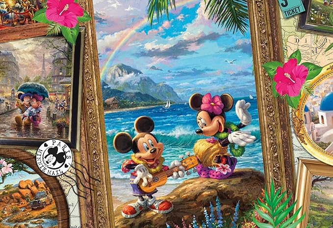 Ceaco - Thomas Kinkade - Disney - Travel Collage - 2000 Piece Jigsaw Puzzle