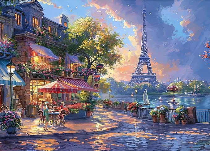 Jigsaw Puzzles for Adults 1000 Pieces, Interlock Perfectly No Dust, Impossible Difficult Hard Fun 1000 Piece Jigsaw Puzzles for Adults-1:1 Poster-Scenery Under The Tower