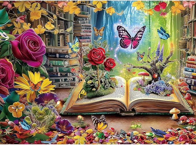 500 Pieces Puzzle for Adults, Puzzles for Adults 500 Pieces, Spring Roses Jigsaw Puzzle, Challenging Puzzle Perfect for Game Nights, 20.5 X 15 in