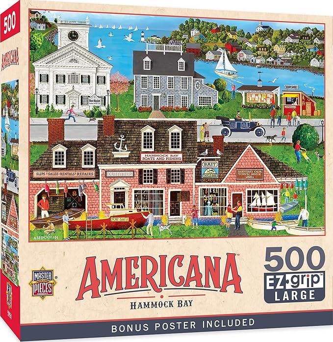 MasterPieces Hammock Bay Jigsaw Puzzle - 500 Piece EZ Grip, Adult Puzzle - for Adults
