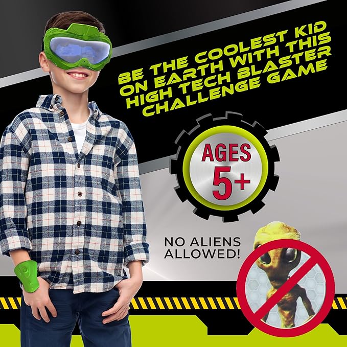 Fotorama Alien Vision Shooting Game, Goggles and Wrist Blaster Toy, Indoor and Outdoor Play, Hand Eye Coordination, Gifts for Kids Ages 5 & Up