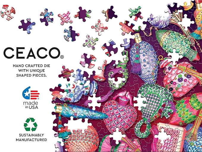Ceaco - 750 Piece Jigsaw Puzzle - Parvanah Holloway - Glitter - Perfect Perfumes - Relaxing and Fun Activity for Adults