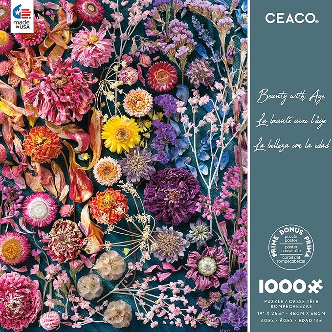Ceaco - Meghan Crandall - Beauty with Age - 1000 Piece Jigsaw Puzzle for Adults - Challenging Puzzle Perfect for Game Nights - Finished Size is 26.5 x 19