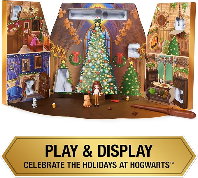 Wizarding World Harry Potter, Magical Minis Advent Calendar 2023 with 24 Gifts, Surprise Toys Christmas Countdown Calendar, Kids Toys for Ages 6 & up