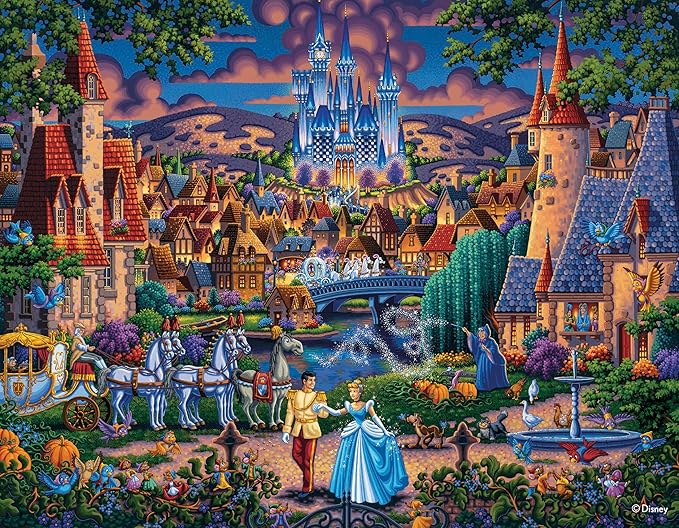 Ceaco – Dowdle Disney 4 in 1 Multipack Jigsaw Puzzle Colorful Puzzle for Adults – Precision-Cut Pieces, Beautiful Artwork, and Hours of Relaxing Fun