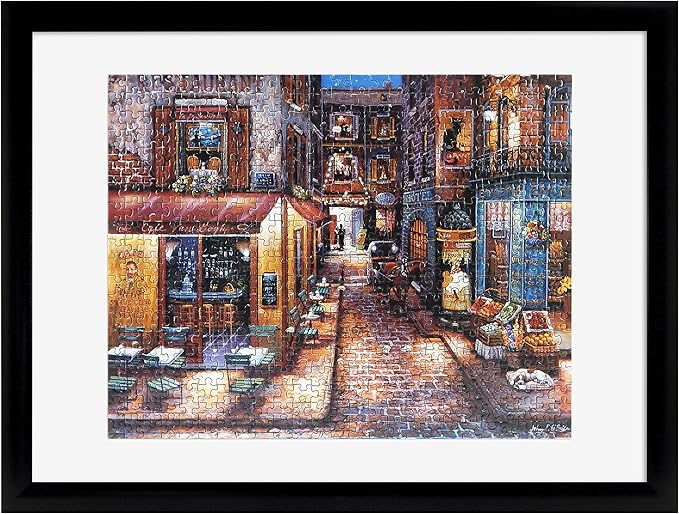 MCS 14.25x19.25 Puzzle Frame for Finished Puzzles, Black Vertical & Horizontal Wall-Mounted Picture Display for Preservation (1-Pack)