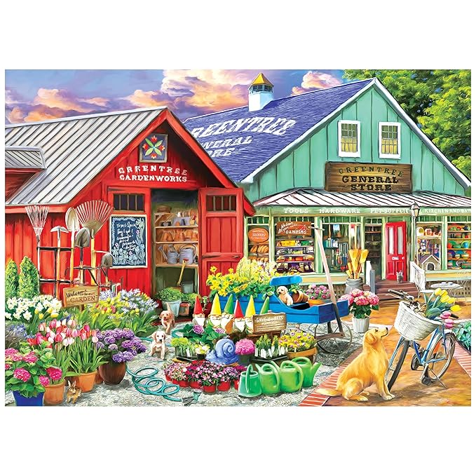 RoseArt - Hobby Haven - Greentree Garden Center - 1000 Piece Jigsaw Puzzle for Adults