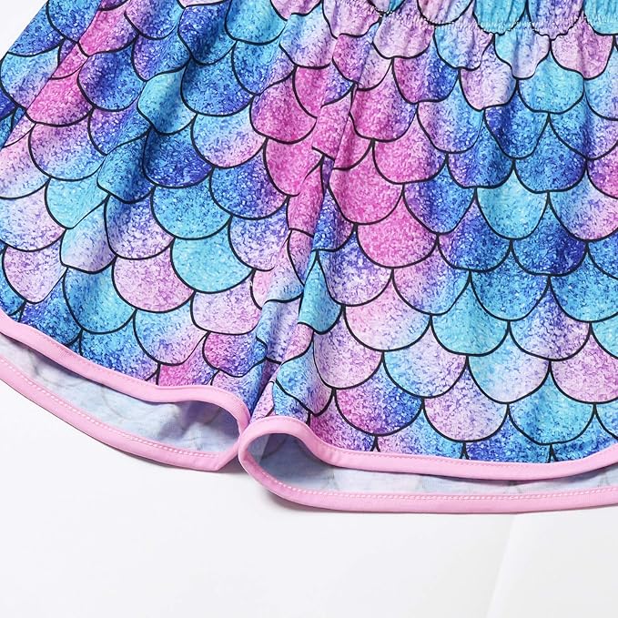 QPANCY Matching Girls & Dolls Pajamas Unicorn Pj Sets Summer Cotton Sleepwear