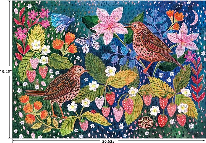 RoseArt - Soft Touch - Strawberry Thief - 1000 Piece Jigsaw Puzzle for Adults