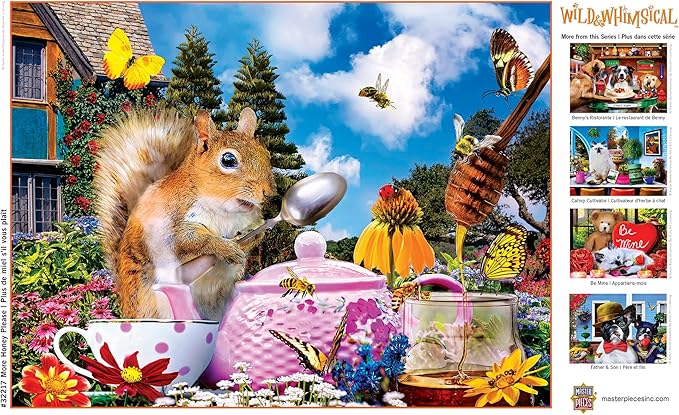 MasterPieces 300 Piece EZ Grip Jigsaw Puzzle - More Honey Please - 18"x24"