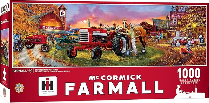MasterPieces 1000 Piece Jigsaw Puzzle for Adults, Family, Or Youth - Farmall Panoramic - 13"x39"