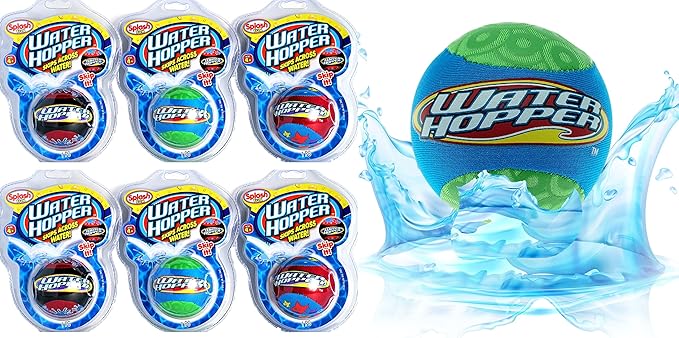 JA-RU Pro Hopper Skip Water Bouncing Ball Professional Fidget Skip Ball Pool Bounce Balls Toys. Skipping Beach Ball. Outdoor Game Party Favor Pool Toy for Kids and Adults 880