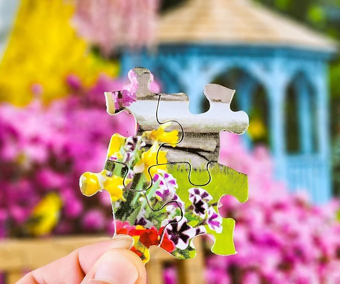 Springbok Beautiful Blossoms 500 Piece Jigsaw Puzzle for Adults Features a Dreamy Garden Scene in Spring with Blooms of Every Color