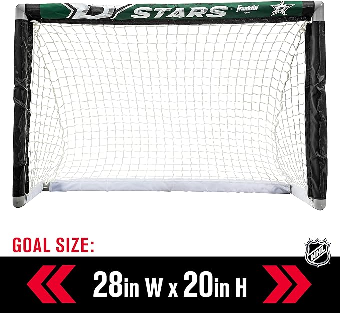 Franklin Sports NHL Mini Hockey Set - Kids Indoor Knee Hockey Goal, Ball, + 2 Stick Combo - Youth Team Indoor Toy Set - Official - Ages 3+