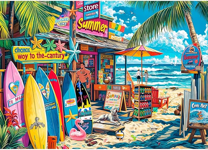 Jigsaw Puzzles for Adults 1000 Pieces, Interlock Perfectly No Dust, Impossible Difficult Hard Fun 1000 Piece Jigsaw Puzzles for Adults-1:1 Poster-Coast Grocery
