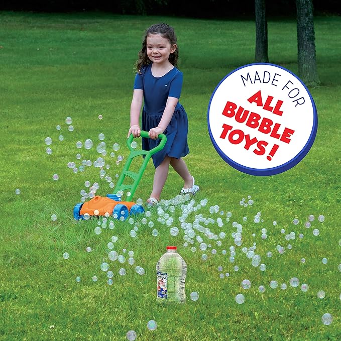 Little Kids Bubbles by Fubbles | Made in The USA | 64oz Non Toxic Bubble Solution | Refill Solution for Bubble Machines and Bubble Toys