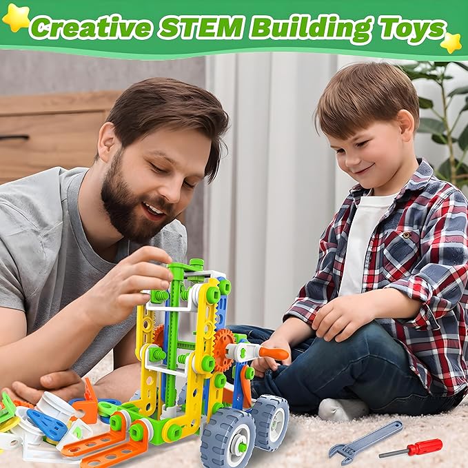 12 in 1 STEM Toys for 4 5 6 7 8+ Year Old Boy Girl Birthday Gifts Building Toys for Kids Ages 4-8 5-7 6-8 Educational Stem Activities for Boys 4-6 8-10 Construction Creative Games Holiday Idea Gift