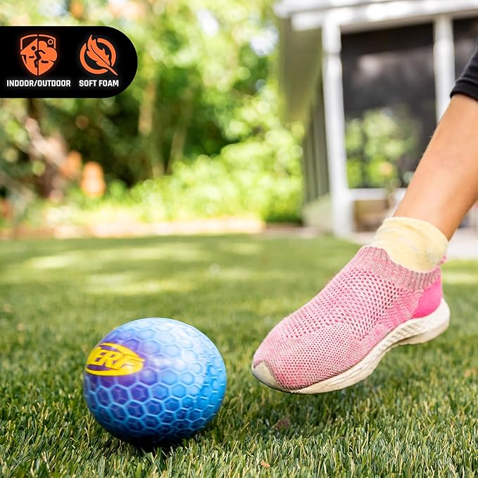 NERF Super High Bounce Ball - 2 Balls Included - Durable and Lightweight for Indoor and Outdoor Fun