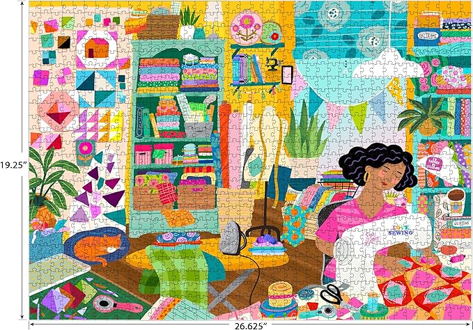 RoseArt - Soft Touch - Sewing Room - 1000 Piece Jigsaw Puzzle for Adults