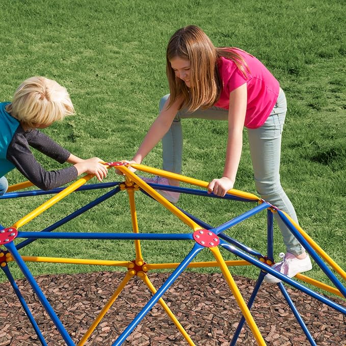 EASY OUTDOOR Space Dome Climber, Kids Outdoor Play Equipment, Kids Climbing Toys, UV Resistant Steel, Multi-Color, 1000 lbs Capacity GD-810