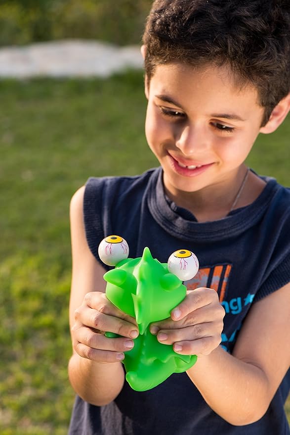 IPIDIPI TOYS Flippy Dragon Squishy Eye Popping - Squishy Toys for Trick or Treat - Fun Fidget Toy, Birthday Party Favors, Easter Basket Stuffers for Boys and Girls