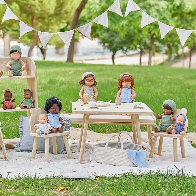 Miniland Doll Wooden Care Set - Quality, ECO, Imaginative