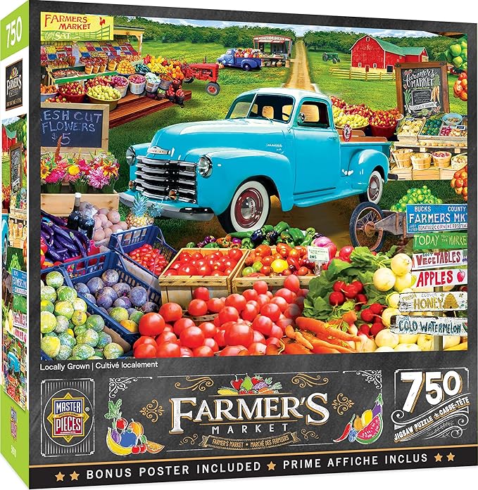 Masterpieces 750 Piece Jigsaw Puzzle for Adults and Family - Locally Grown - 18"x24"