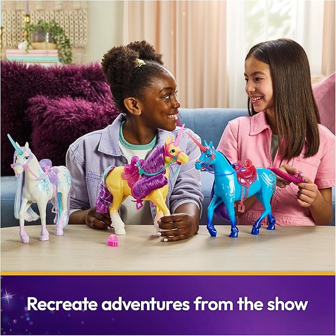 Unicorn Academy, Power of Friendship Wildstar with Translucent Saddle & Bridle, 11”, Dolls & Unicorn Toys for Girls Ages 4 and up